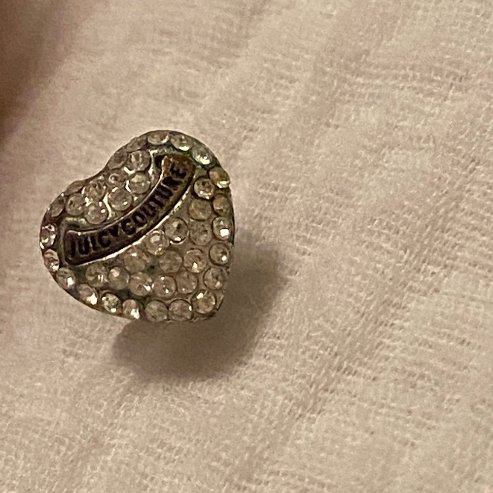 Juicy couture stud heart earrings